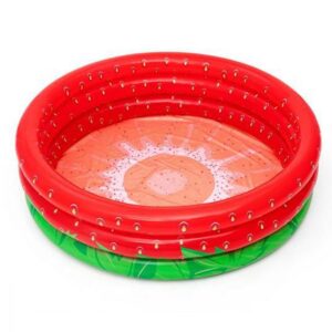 Piscina gonflabila cu 3 inele Bestway, Capsuna, 160 x 38 cm