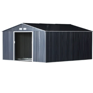 Outsunny Magazie Unelte in Otel Galvanizat cu Vopsea Protectiva